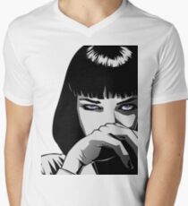 Camiseta de cuello en V Pulp Fiction Mia