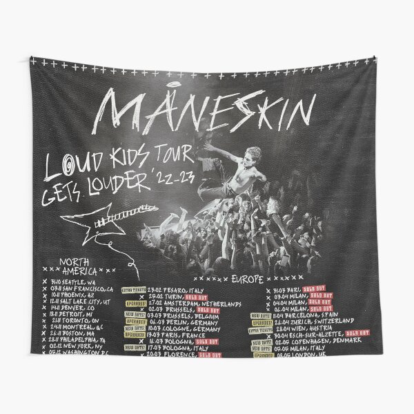 Maneskin 2025 Concert Poster