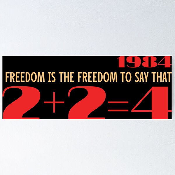 Item preview, Freedom is the freedom to say that 2+2=4 classical t-shirt designed and sold by NellyShaul.