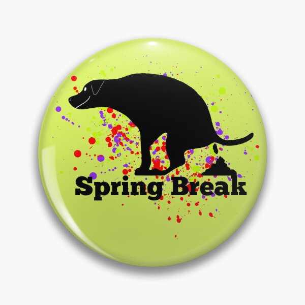 Item preview, Funny Spring Break Pooping Dog  designed and sold by Willyboy16.