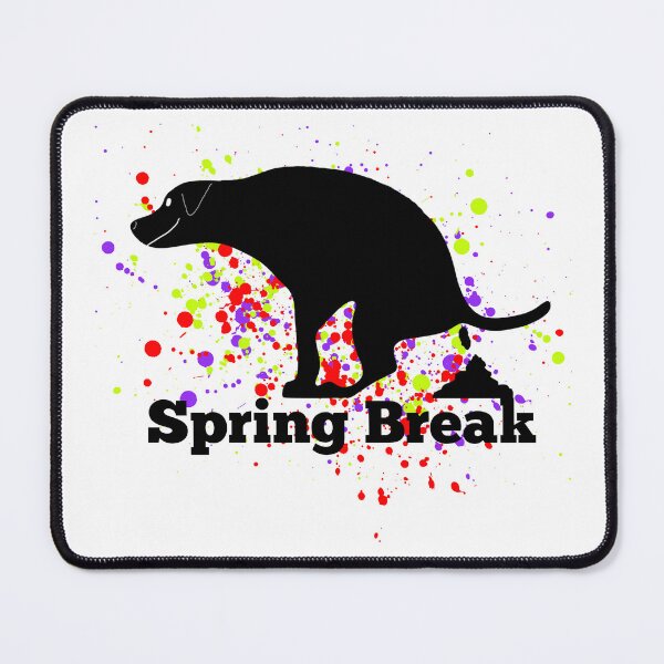 Item preview, Funny Spring Break Pooping Dog designed and sold by Willyboy16.