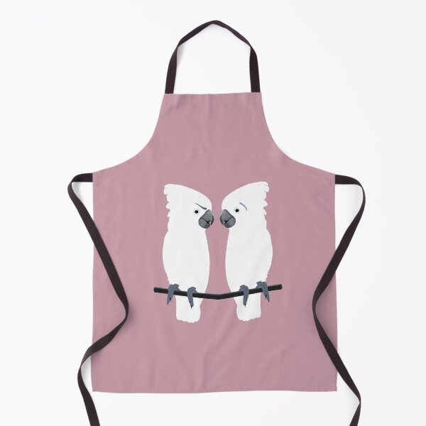 Item preview, Two cockatoo parrots looking at each other - pink designed and sold by icomeinpeace2.