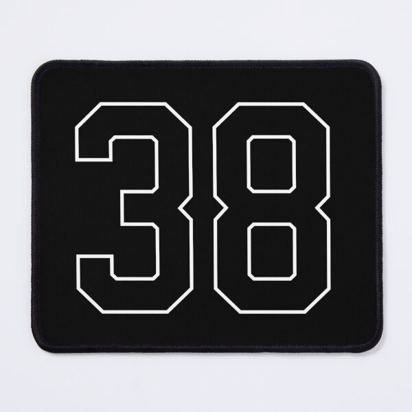 Item preview, Black Number 38 lucky sports jersey thirty eight designed and sold by HeavyStyle.