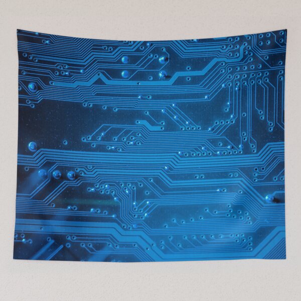 Item preview, Colorful digital signal trace lines sci-fi technology art designed and sold by EngineersArt.