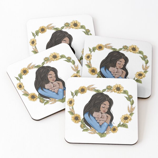 Item preview, Mother and Baby Cartoon Avatar Sunflowers designed and sold by CreativeBu.