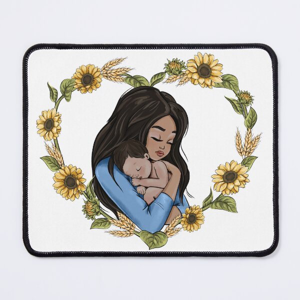 Item preview, Mother and Baby Cartoon Avatar Sunflowers designed and sold by CreativeBu.