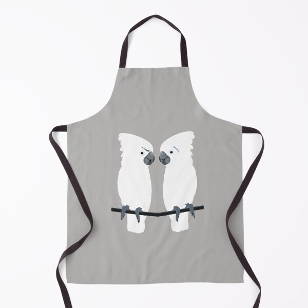 Item preview, Two cockatoo parrots looking at each other - grey designed and sold by icomeinpeace2.