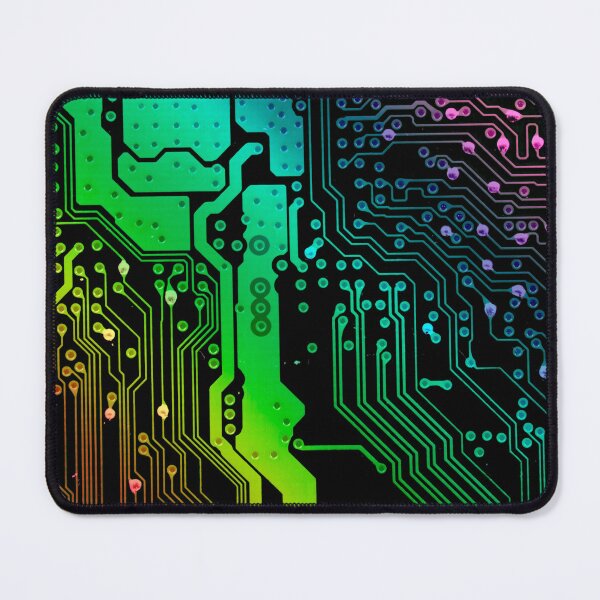 Item preview, Colorful Printed Circuit Board PCB trace lines technology art designed and sold by EngineersArt.