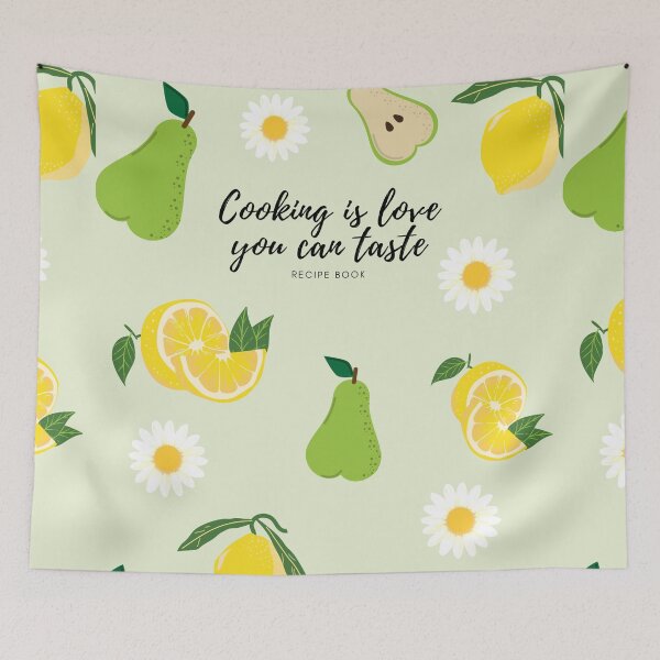 Item preview, Cooking is love you can taste | Recipe Book designed and sold by DesignAndTales.