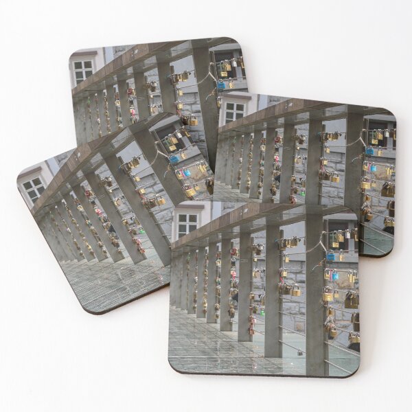 Item preview, Padlocks on Butchers Bridge in the old medieval town in Ljubljana, Slovenia designed and sold by SnapTPhotograph.