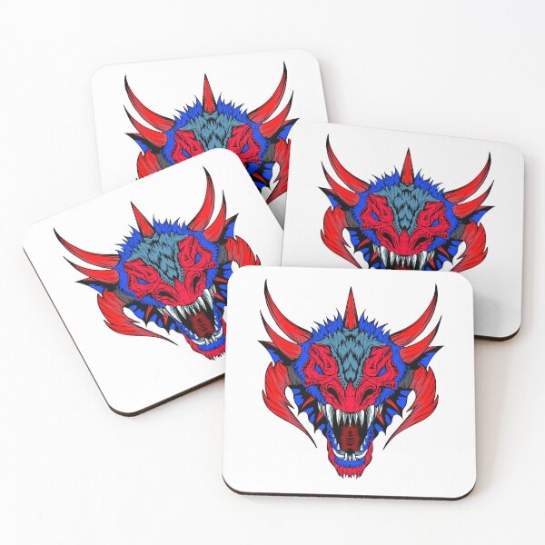 Item preview, Colorful dragon with horns Horror dragon designed and sold by ReneMM.