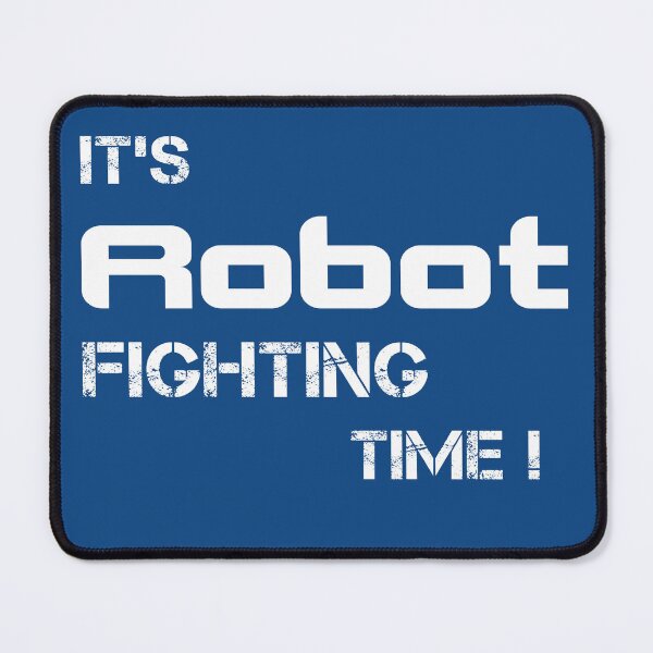 Item preview, It's Robot fighting time! Robots are fun. designed and sold by IslandGirlArt.