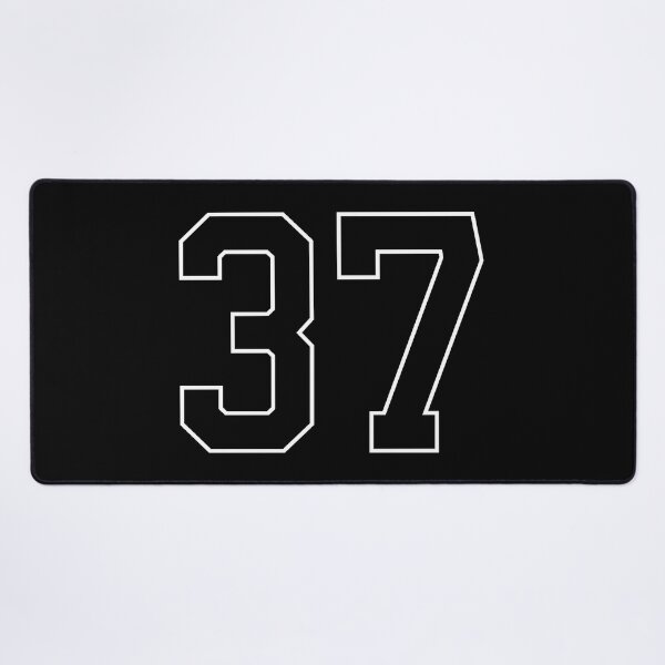 Item preview, Black Number 37 lucky sports jersey thirty seven designed and sold by HeavyStyle.