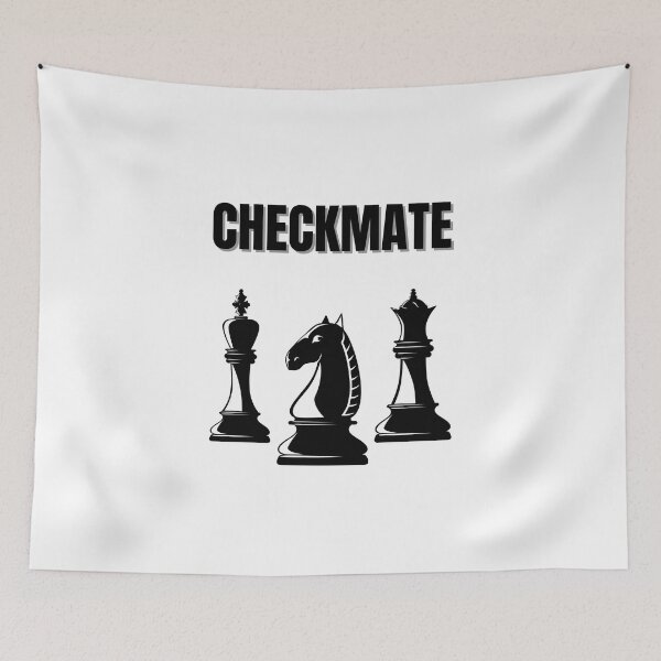 Item preview, Checkmate black on white designed and sold by Quotes-and-plus.