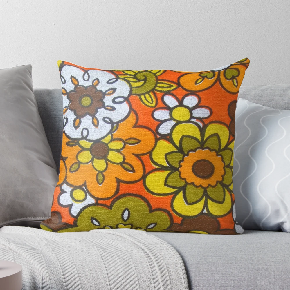 Emvency Throw Pillow Cover Colorful 1950S Retro Abstract Mid