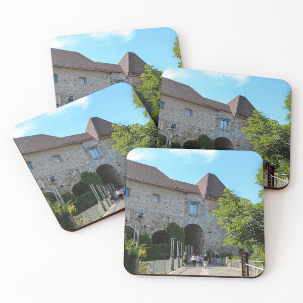 Item preview, The bridge at the entrance to Ljubljana Castle, Slovenia designed and sold by SnapTPhotograph.