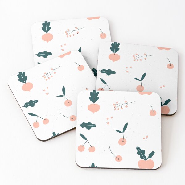 Item preview, Cherries, apples, beets, and berries illustrated pattern designed and sold by GiuliaMartin.