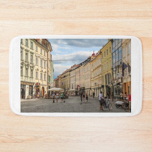 Item preview, Bars and cafes in Mestni Trg, Ljubljana Town Square beside the town hall designed and sold by SnapTPhotograph.