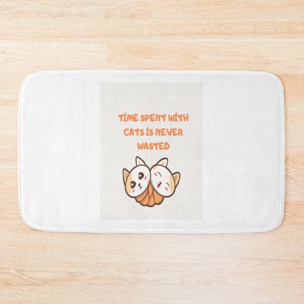 Item preview, Time spent with cats is never wasted designed and sold by adesignersworld.