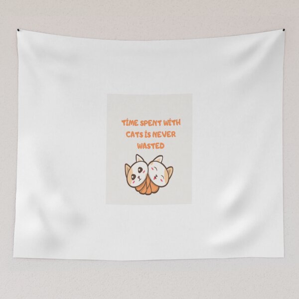 Item preview, Time spent with cats is never wasted designed and sold by adesignersworld.
