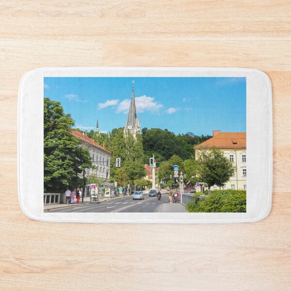 Item preview, St. James Church over looking the St. James Bridge in Ljubljana, Slovenia designed and sold by SnapTPhotograph.