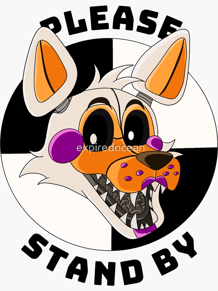 LOLBIT - Please Stand By - Five Nights At Freddys - Sticker