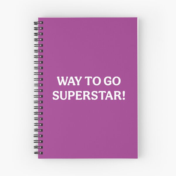 Item preview, Way To Go Superstar (White Mauve) designed and sold by ToluaPrints.