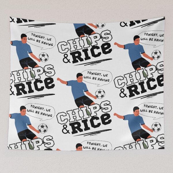 Item preview, Tonight We Will Be Having Chips And Rice Football Soccer designed and sold by 133DandC.