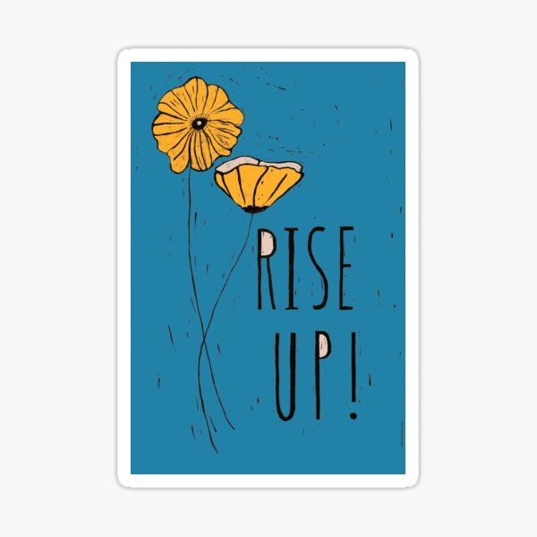 Artikel-Vorschau von Rise Up Protest Poster – Mohnblumen, designt und verkauft von marggoldman.