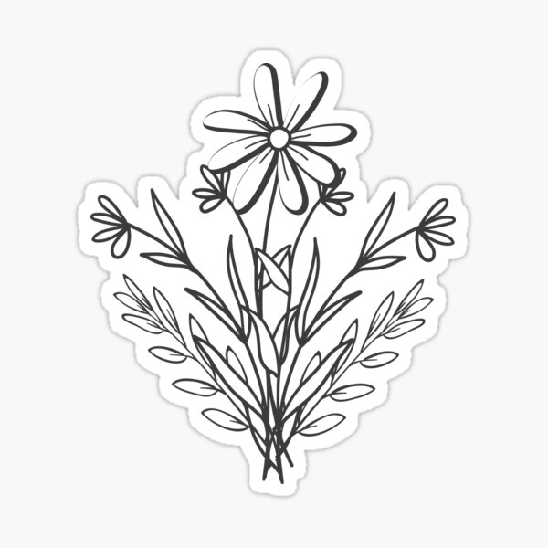 "little white flowers" Sticker by hafke Redbubble