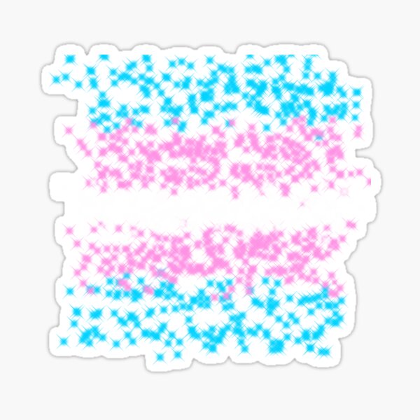 Trans Pride Sparkly Flag Sticker