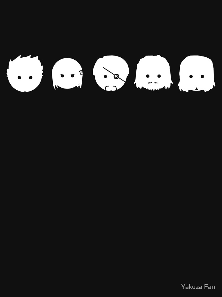 Thumbnail 7 of 7, Essential T-Shirt, Yakuza - Chibi Faces designed and sold by Deekman.