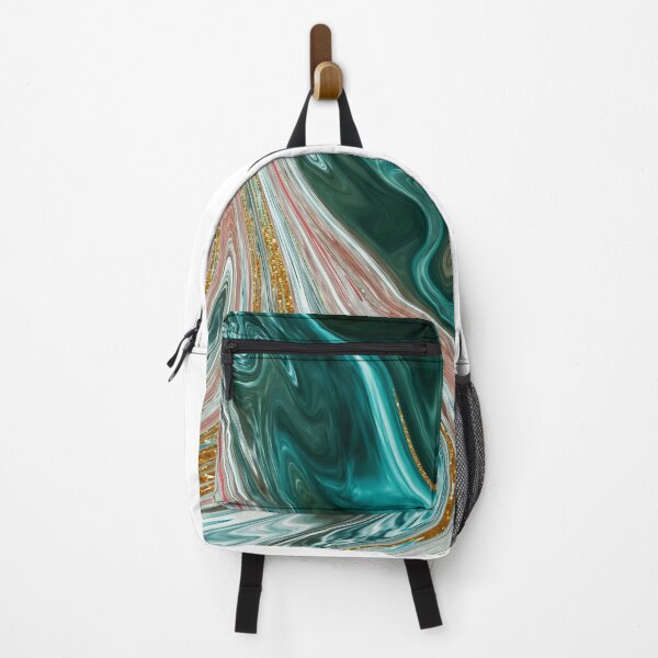 Item preview, Malachite Colorful Faux Marble with Gold Veins designed and sold by ahlam othman.
