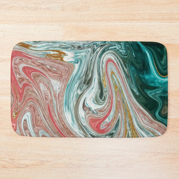 Item preview, Malachite Colorful Faux Marble with Gold Veins  designed and sold by ahlam othman.