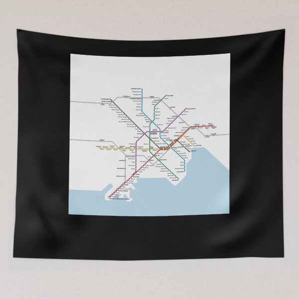 Item preview, Kampala Fantasy Metro Map Classic designed and sold by Staugustean.