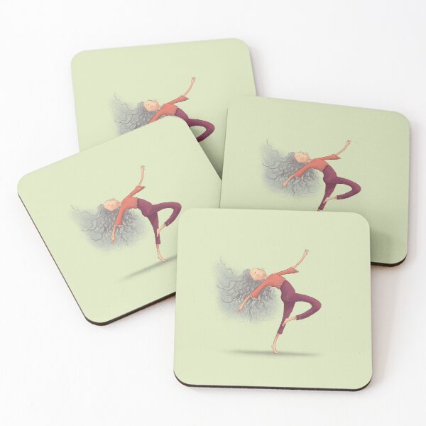 Item preview, Whimsical Yoga Dancing Woman Illustration designed and sold by haximica.