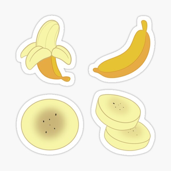 "Bananas" Sticker by slothpower Redbubble