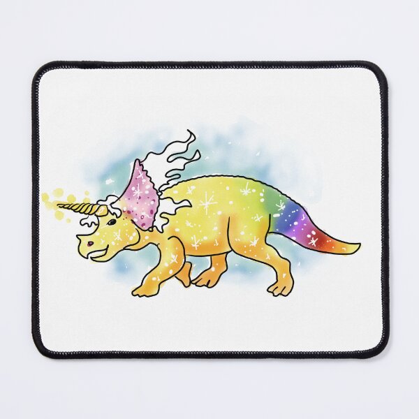 Item preview, Unicorn Dino Triceratop Rainbow designed and sold by MyMonsters.