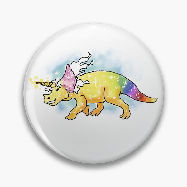 Item preview, Unicorn Dino Triceratop Rainbow designed and sold by MyMonsters.