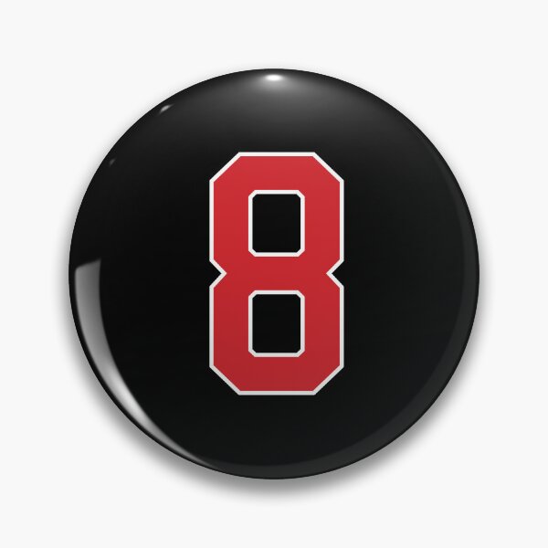 Item preview, Sports Number 8, red black color lucky sport eight designed and sold by ArtIsParty.