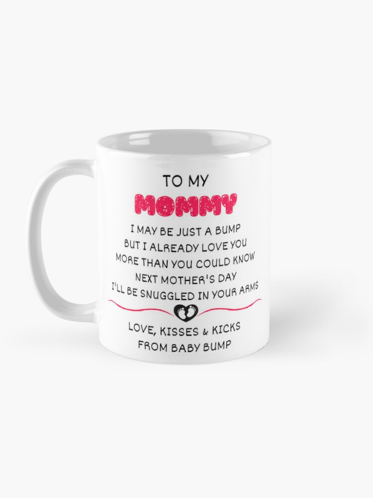 First Mother's Day Mug for Mom to Be, Cute New Mom 1st Mother's Day Gift,  Expected Mother, Pregnant Mom Mug from The Bump Coffee Mug for Sale by  May15Cz