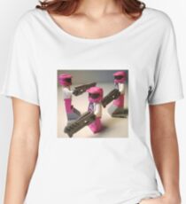 Halo Wars Pink Spartan Soldier Custom Minifig Women's Relaxed Fit T-Shirt