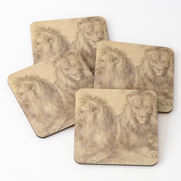 Item preview, Two seated lions - Albrecht Durer (1521) designed and sold by Geraldo Garcia.