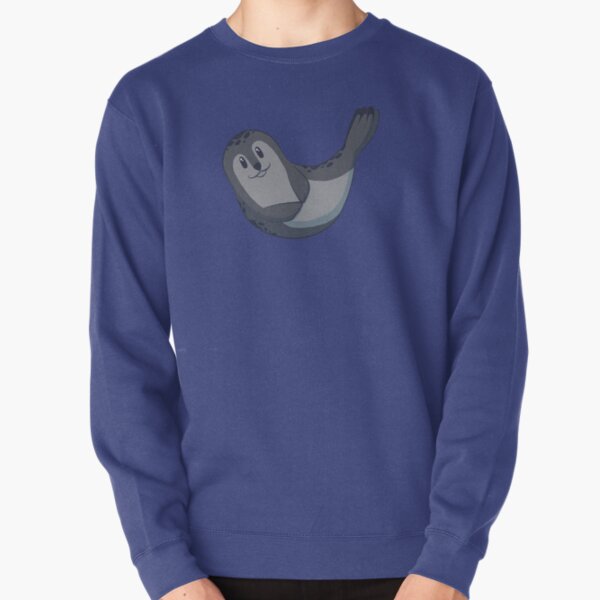 Cute gray seal Pullover Sweatshirt