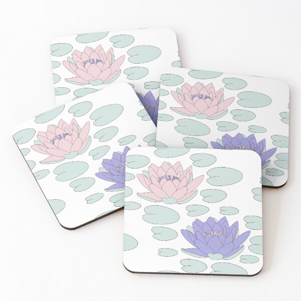 Item preview, Colorful water lilies designed and sold by SketchZeit.