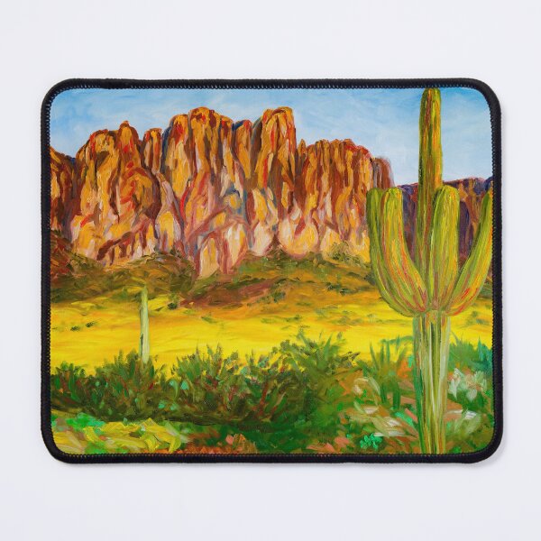 Item preview, Superstition Mountain in Arizona Panorama USA designed and sold by ArinasFineArt.