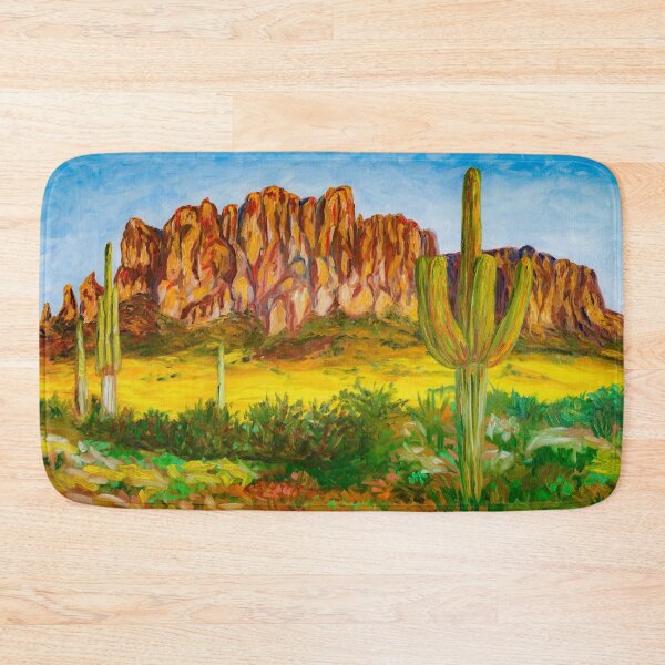 Item preview, Superstition Mountain in Arizona Panorama USA designed and sold by ArinasFineArt.