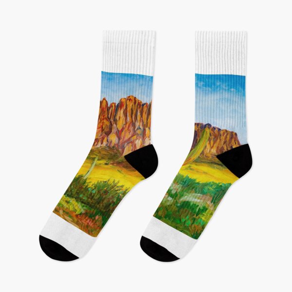 Item preview, Superstition Mountain in Arizona Panorama USA designed and sold by ArinasFineArt.