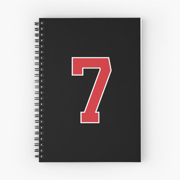 Item preview, Sports Number 7, red black color lucky sport seven designed and sold by ArtIsParty.