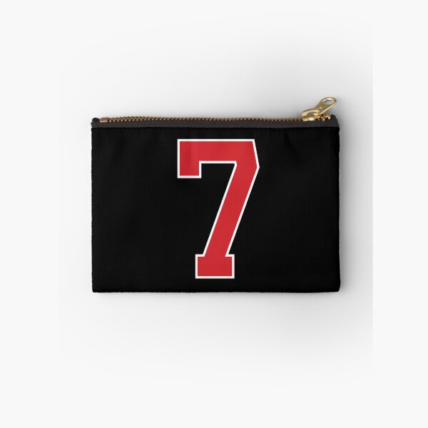 Item preview, Sports Number 7, red black color lucky sport seven designed and sold by ArtIsParty.